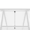 Gewächshaus Alu 169x169x195 cm – witterungsbeständig, mit eingebauten Regenrinnen & 5-Fach verstellbarem Lüftungsfenster, für Pflanzenzucht im Garten - Thumbnail 9