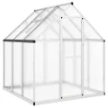Gewächshaus Alu 169x169x195 cm – witterungsbeständig, mit eingebauten Regenrinnen & 5-Fach verstellbarem Lüftungsfenster, für Pflanzenzucht im Garten - Thumbnail 1