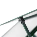 Gewächshaus mit Fundamentrahmen aus Aluminium und Polycarbonat, 169 x 58 x 195 cm, UV-beständig, mit Lüftungsfenster, Regenrinnen, für Tomatenhaus und Anzucht im Garten - Thumbnail 7
