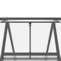 Gewächshaus mit Fundamentrahmen, Anthrazit, 224 x 169 x 195 cm, Aluminium und 4 mm Polycarbonat, UV-beständig, mit Dachrinnen und 5-fach Lüftungsfenster für Garten, Gemüse, Kräuter - Thumbnail 7