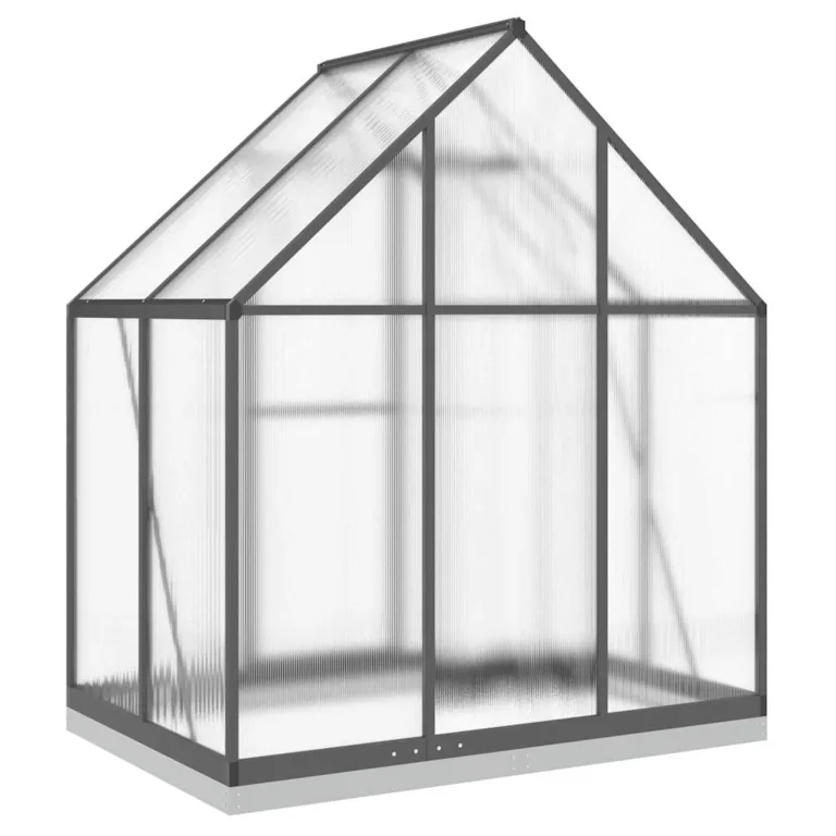 Gewächshaus Alu 169x114x202 cm – witterungsbeständig, mit verzinktem Stahl-Fundamentrahmen und 5-Fach verstellbarem Lüftungsfenster, für Gartenanfänger – Bild 5