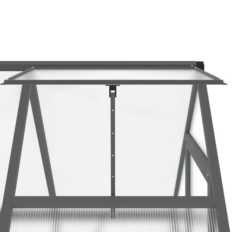 Gewächshaus Alu 169x114x202 cm – witterungsbeständig, mit verzinktem Stahl-Fundamentrahmen und 5-Fach verstellbarem Lüftungsfenster, für Gartenanfänger – Bild 9