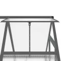 Gewächshaus Alu 169x114x202 cm – witterungsbeständig, mit verzinktem Stahl-Fundamentrahmen und 5-Fach verstellbarem Lüftungsfenster, für Gartenanfänger - Thumbnail 9