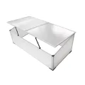 Mangloder Frühbeet ohne Boden mit 2 Deckeln aus Polycarbonat, Aluminiumrahmen, 110 x 41 x 55 cm, UV-beständig, wetterfest, für Anzucht, Gewächshaus, Tomatenhaus, Balkon und Terrasse - Thumbnail 7