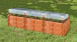 Juwel Hochbeet XL mit Dachhaube • 2in1 • terracotta • 1,14m² - Bild 1