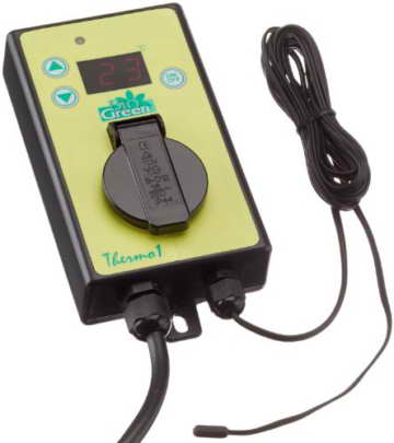 Bio Green Digital-Thermostat einfache Regelung, grün - 1
