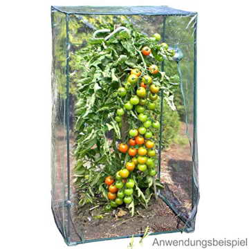 Tomaten Gewächshaus 100x50x150cm PVC grün Tomatenhaus Treibhaus Beet Pflanzen - 1