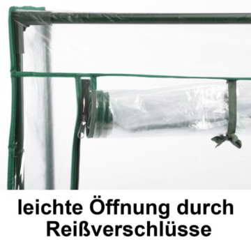Tomaten-Gewächshaus Treibhaus für Pflanzen aller Art - Maße: 100 x 50 x 150 cm - 4