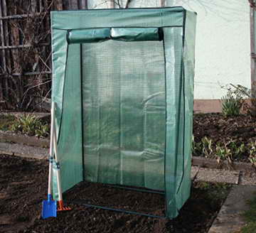 Gewächshaus GreenHouse COMPACT Breite: 105cm Tiefe: 0,55cm Höhe: 155cm Tomatenhaus Frühbeet Pflanzenhaus Folienzelt - 1