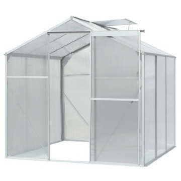 Jago Gewächshaus Treibhaus Pflanzenhaus Wintergarten Aluminium von -25°C bis + 60°C beständig 5,36 m³, 190 x 190 x 183,3 cm - 2