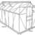 Zelsius - Aluminium Gewächshaus, Garten Treibhaus in verschiedenen Größen, mit Hohlkammerstegplatten, wahlweise mit Stahl-Fundament-Rahmen (190 x 380 cm - 6 mm Platten, ohne Fundament) - 2