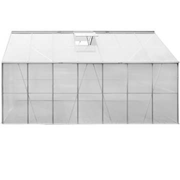 Aluminium Gewächshaus 15,93 m³ Treibhaus Gartenhaus Frühbeet Pflanzenhaus Aufzucht - 