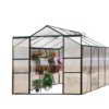 Outsunny® Alu Gewächshaus Treibhaus Frühbeet Tomatengewächshaus 6,25 m² - 9,28 m², 4 Größen 2 Typen NEU (S ohne Stahlfundament) -