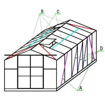 Outsunny® Alu Gewächshaus Treibhaus Frühbeet Tomatengewächshaus 6,25 m² - 9,28 m², 4 Größen 2 Typen NEU (XL ohne Stahlfundament) - 