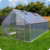Aluminium Gewächshaus mit Fundament verschiedene Modelle Treibhaus Garten Pflanzenhaus Alu Tomatenhaus (250x430, Silber) -