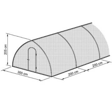 Beckmann Foliengewächshaus 3 x 12 m - 