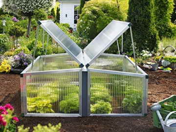 Beckmann FT4 Frühbeet Typ Allgäu Modell 4 Größe 2 mit 16 mm Polycarbonat Stegdreifachplatten - 