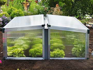 Beckmann FT4 Frühbeet Typ Allgäu Modell 4 Größe 2 mit 16 mm Polycarbonat Stegdreifachplatten - 