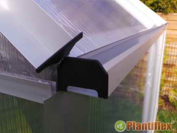Gewächshaus mit Fundament 8,17m² - 190x430cm Garten Pflanzenhaus Alu Treibhaus Tomatenhaus - 