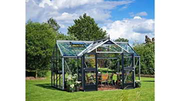JULIANA Gewächshaus Orangerie, BxT: 439x296 cm, silberfarben silberfarben -