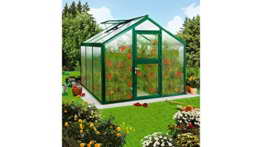 BECKMANN Gewächshaus Allplanta® 3, BxT: 270x508 cm, grün dunkelgrün -
