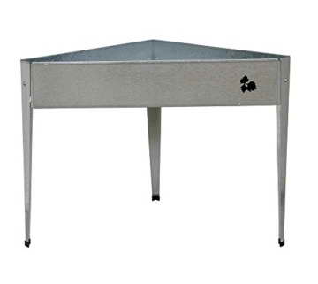 Herstera Garden Hochbeet Gartenbeet Minibeet Silber // 80x80x84 cm (LxBxH) // Balkonbeet -