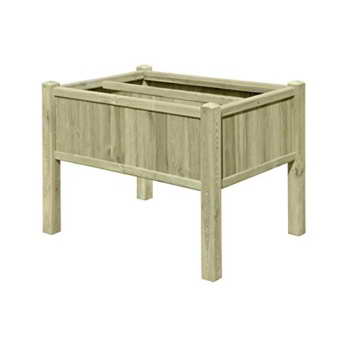 Hochbeet Kräuterbeet aus Holz 109x78x80 cm mit 6x Pflanzkasteneinsatz - 