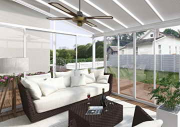 Palram Sanremo Lean zu Wintergarten - Robuste Struktur Wintergarten - 