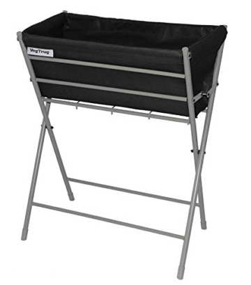 VegTrug POPKT012bK Hochbeet, Pflanztasche aus Filz, Schwarz - 