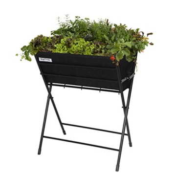 VegTrug POPKT012bK Hochbeet, Pflanztasche aus Filz, Schwarz -